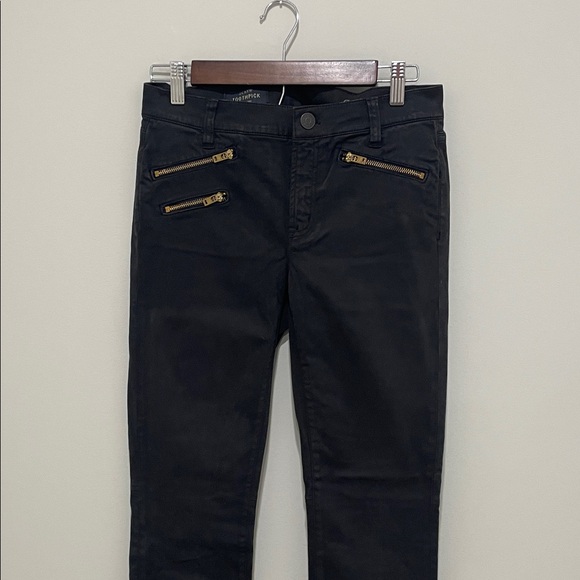 J. Crew Women’s Black Moto Ankle Zipper slim Jeans size 27 - Picture 3 of 13